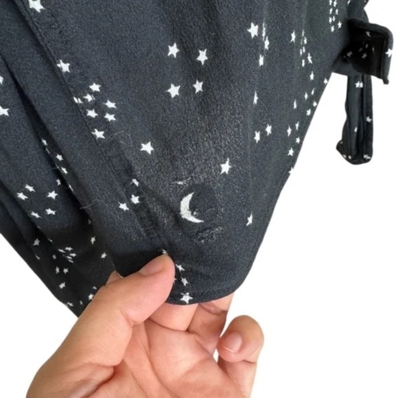 Rails Val Galaxy Tie Front Celestial Shirt Black - Picture 12 of 15